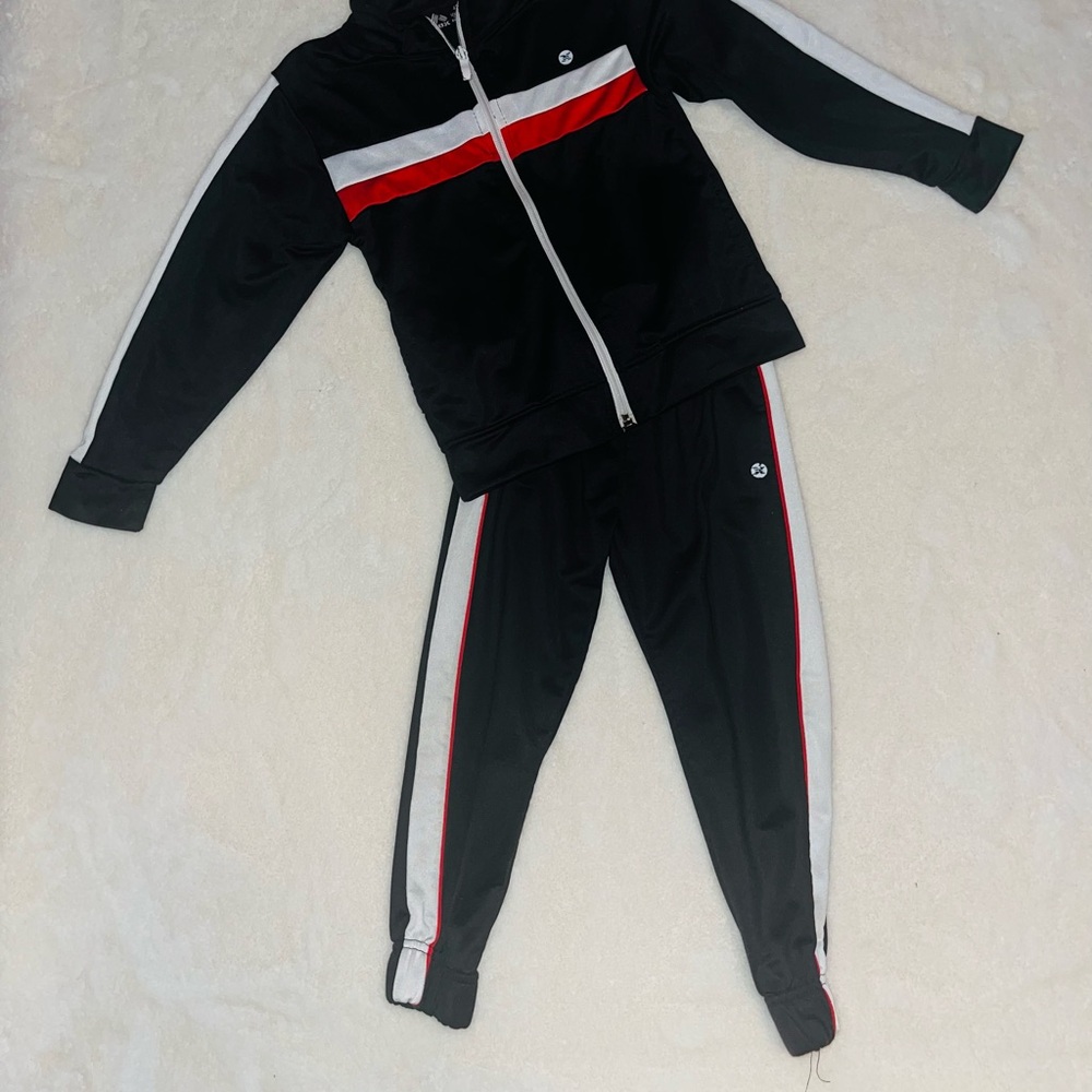 RBX Kids Black and Red Jogger Set